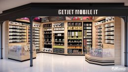 Design, manufacture and installation of stores: GetJet Mobile IT Shop, The Walk Ratchaphruek